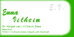 emma vilheim business card